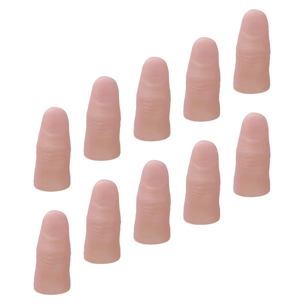 

20 шт., накладные пальцы для трюков, насадки для большого пальца, сценическое представление, розыгрыш, реалистичные накладки на пальцы, имитация насадок для большого пальца