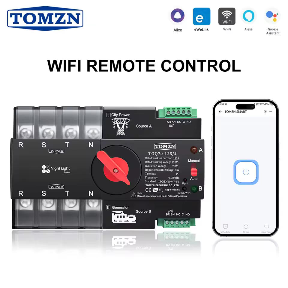 TOMZN Din Rail eWelink WIFI smar