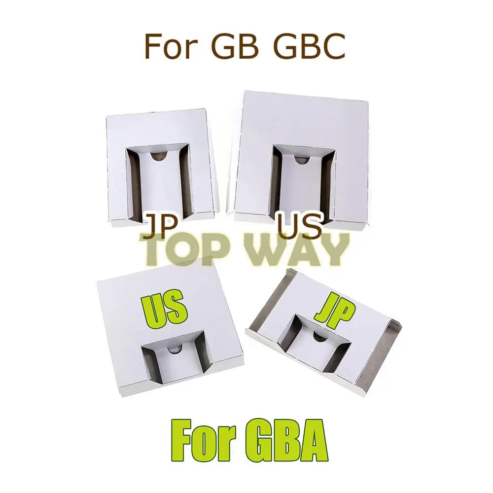 

50PCS Carton Replacement Cardboard Inner Inlay Insert Tray For GB GBC GBP GBASP GBA Game Cartridge US JP version