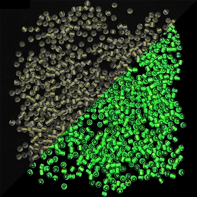 2mm3mm4mm contas luminosas de vidro que brilham na noite contas de semente redondas espaçadoras para diy artesanal fazendo acessórios de jóias