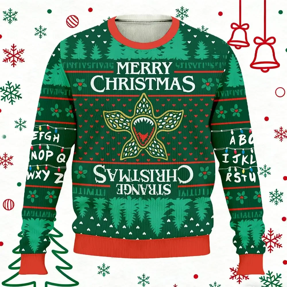 عيد الميلاد غريب سترة قبيحة طباعة البلوز عطلة حزب شيء مضحك نمط القمم الخريف/الشتاء الرجال والنساء البلوز