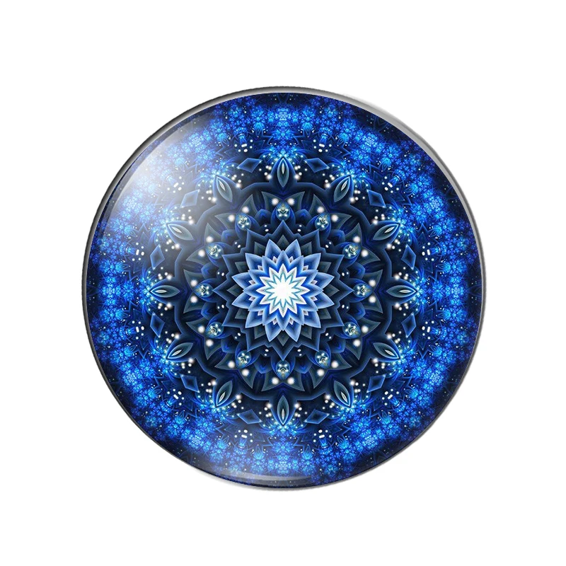 New mandala patterns 10pcs mix 8mm/10mm/12mm/16mm/18mm/25mm Round photo glass cabochon demo flat back Making findings
