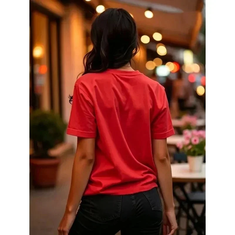Women 100% Cotton T Shirt 2027 Year of the Goat Zodiac Graphic Tee Lunar New Crew Neck Short Sleeve Casual Tops