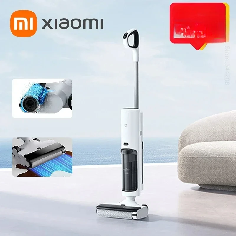 XIAOMI MIJIA Smart Wireless Wet and Dry Vacuum Cleaners 2 Lite for Home Cleaning Machine Roller Brush Self-Cleaning LED Screen