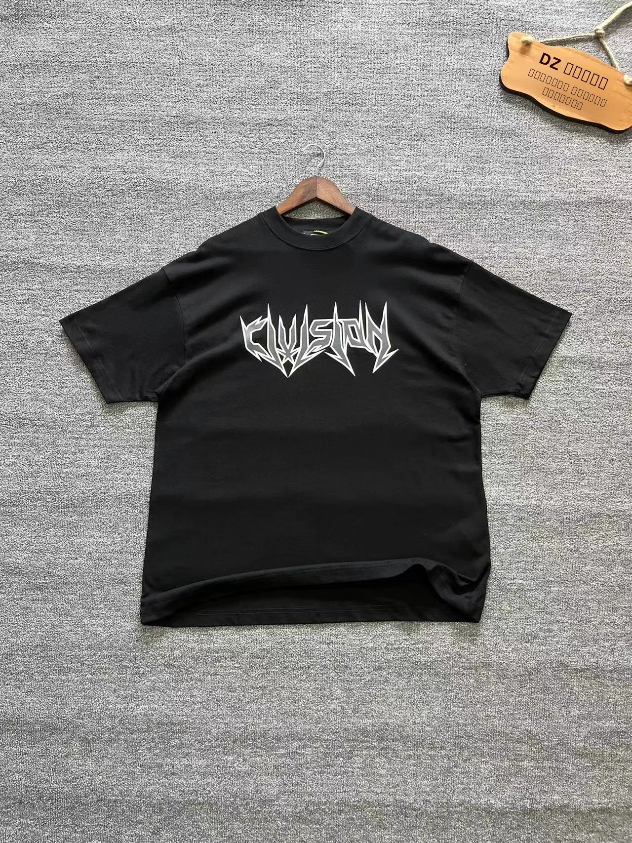 

Мужская хлопковая футболка CIVISION в корейском стиле, свободного кроя, с круглым вырезом, с принтованным логотипом, летняя, молодежная, модная