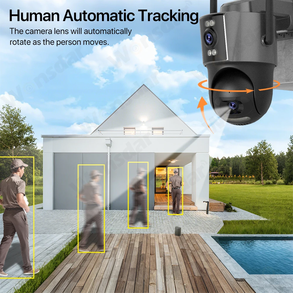 4G كاميرا تعمل بالطاقة الشمسية 24/7 تسجيل الفيديو 10x التكبير في الهواء الطلق كاميرا متحركة ثلاثة شاشة بطارية 8MP 4K HD تتبع السيارات الأمن iCsee