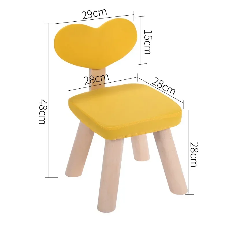 Creative Children Chair Wood With Heart Pattern Living Room Shoes Bench Children Househol Chair Stools meubles de salon