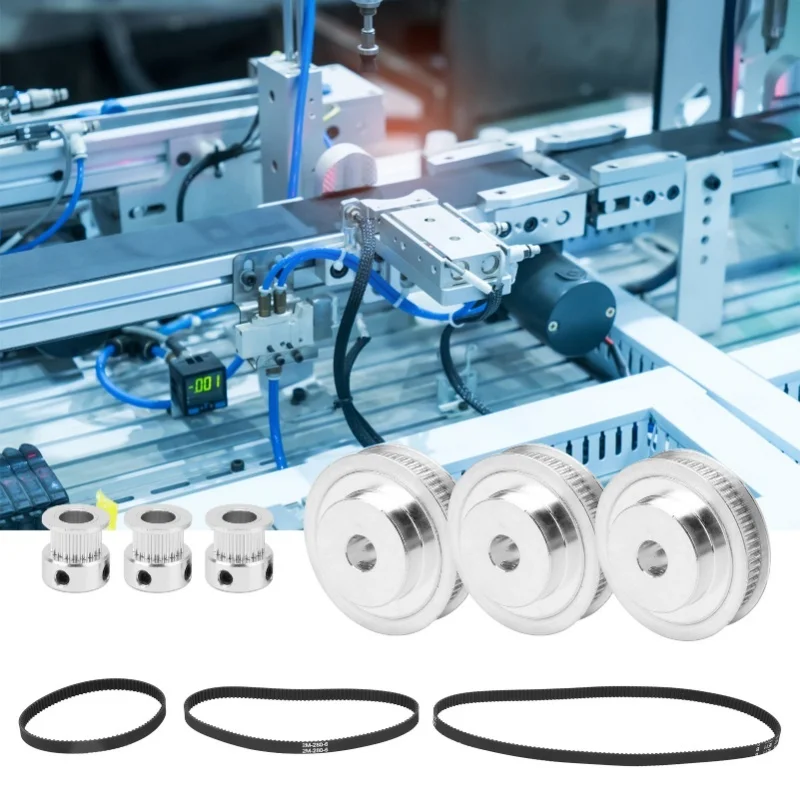 

20 Teeth / 60 Teeth Synchronous Wheel 8mm Bore 2GT200/280/400/Mm Timing Belt