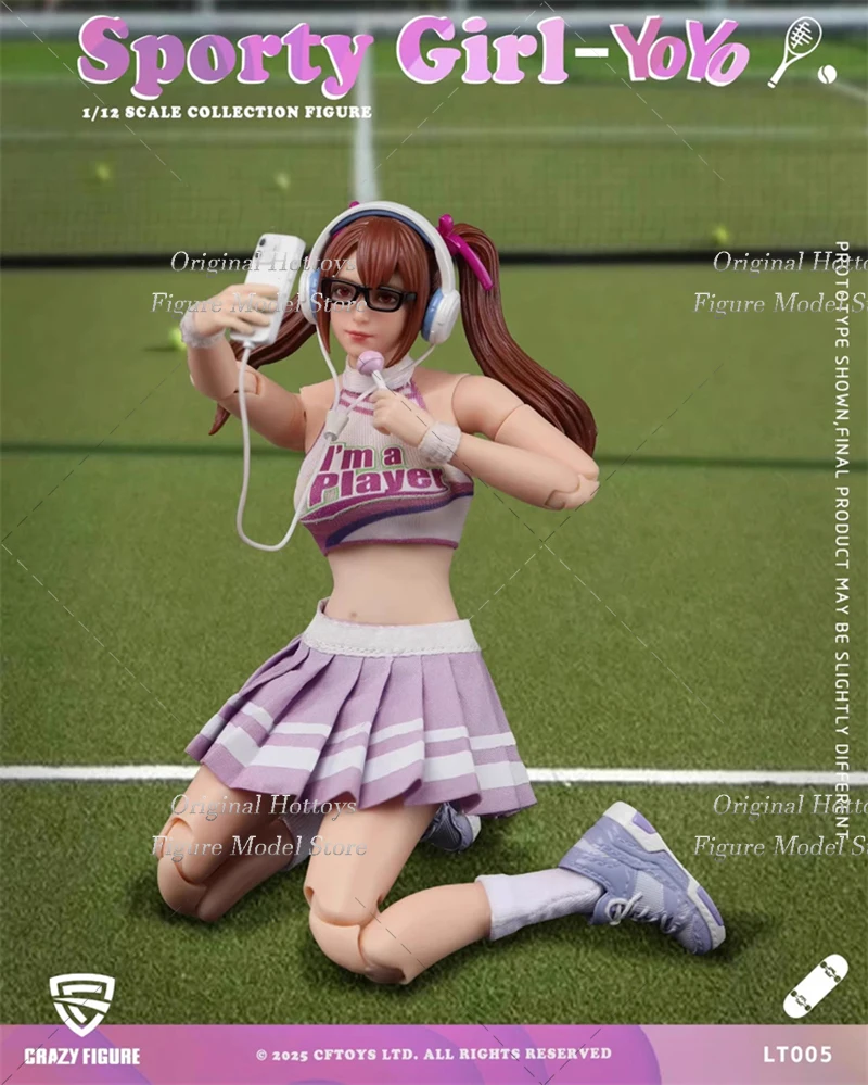 

CFTOYS LT005 1/12 масштаб солдат двойные хвостики спортивный стиль девушка-Youyou полный набор 6-дюймовая экшн-фигурка модель куклы подарки