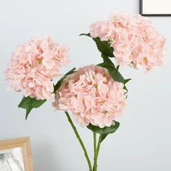 Artificial Flowers Real Touch Latex 21 Inch Large Hydrangea Home Decor Bridal Bouquet Wedding Allergy Free 6 Pieces 53cm