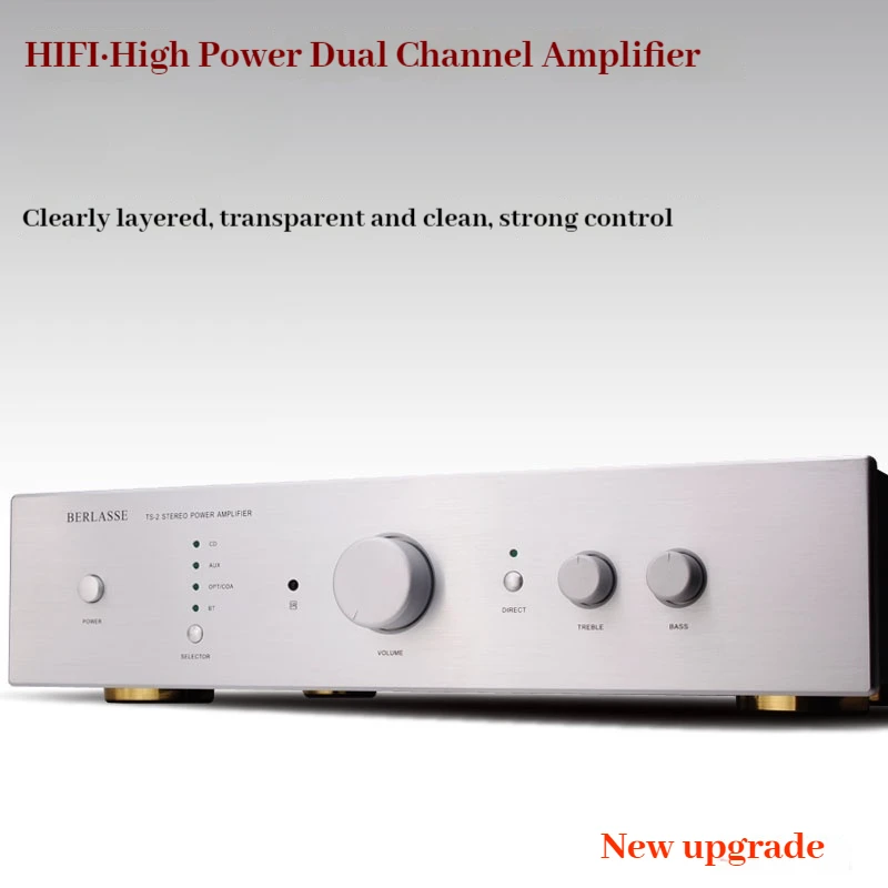 BERLASSE TS-2 HiFi high-fidelity high-power two-channel amplifier Fever 2.0 home Bluetooth remote control New upgrade