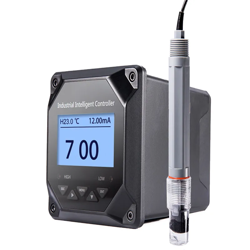 Low Cost Customizable Plastic pH Sensor Meter Controller 4-20ma Output for Industrial Swimming Pools with RS485 Communication
