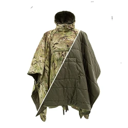 Poncho Cotton Tactical Multi Functional Cloak Windproof and Warm Storage