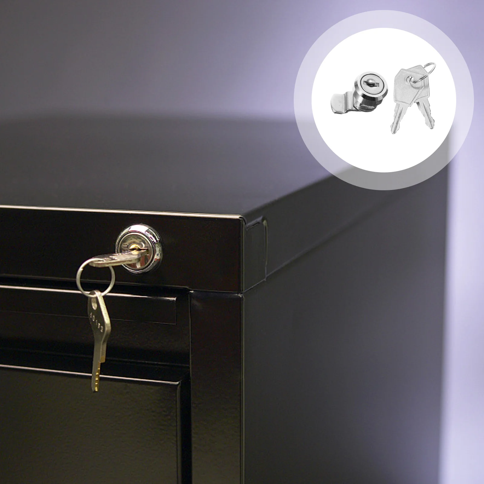 

1Set Versatile Zinc Alloy Tongue Lock Stainless Steel Drawer Cabinet Mailbox Electrical Panel Security Device Anti Theft