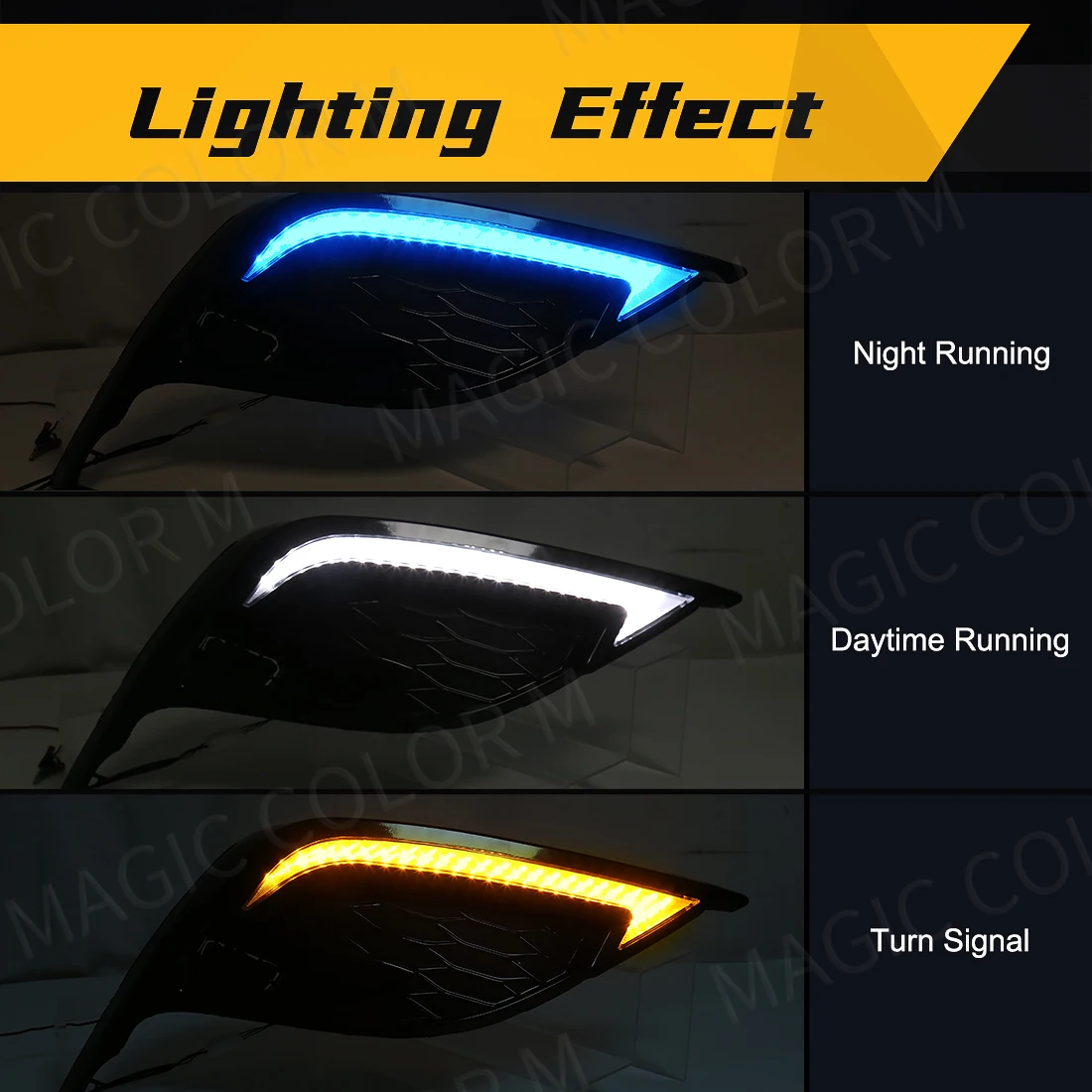 Daytime Running Light For Toyota Camry 2021 2022 2023 2024 DRL Fog Lamp Assembly Turn Signal Headlight 81482-06190 81481-06220