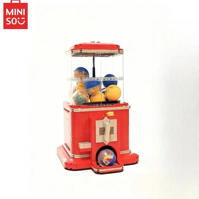 MINISO 1343 قطعة Diseny النمط الكلاسيكي 21358 آلة بيع مجموعة اللبنات عملة تعمل لعب لعبة الطوب فتاة صبي الهدايا