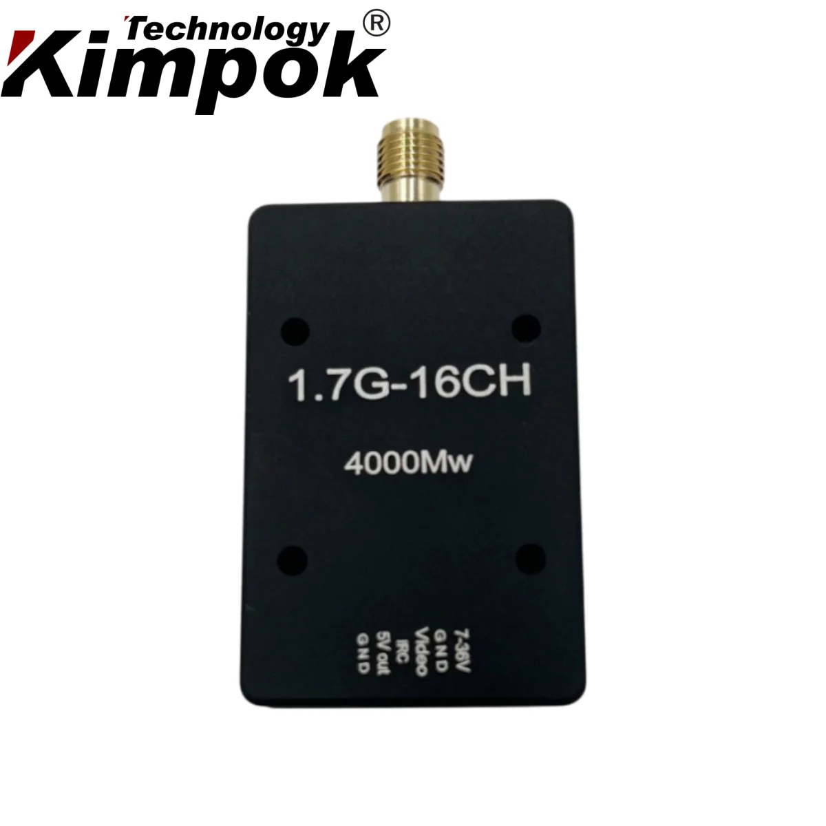 4W 1.7G 8CH  Ultra-Light FPV Transmitter Weight 25.85g High-Power 1.7Ghz VTX Low-Latency for Racing Drone