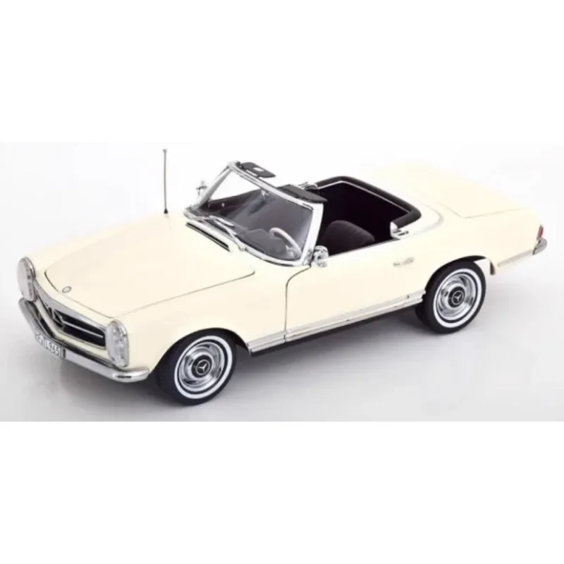 Diecast NOREV 1/18 Scale Benz 230 SL 1963 White Alloy Car Model Collectible Toy Gift Souvenir Display Ornament