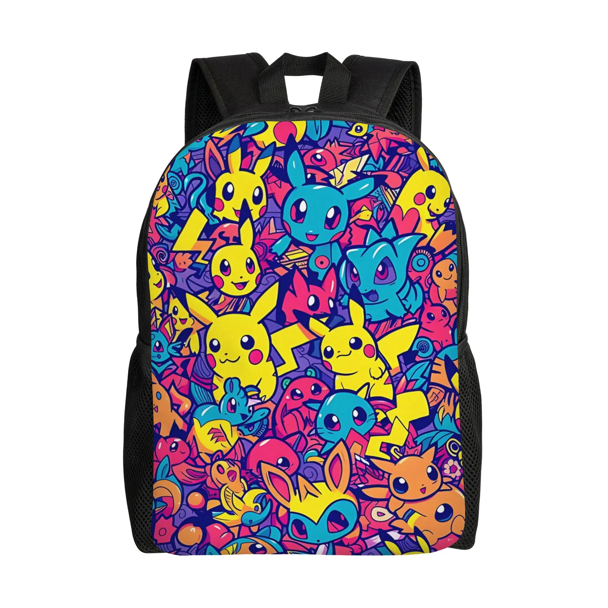 Fashion Cartoon Pokemon Theme Backpack ita bag  mochila Classic Travel Sturdy Shoulder Rucksack