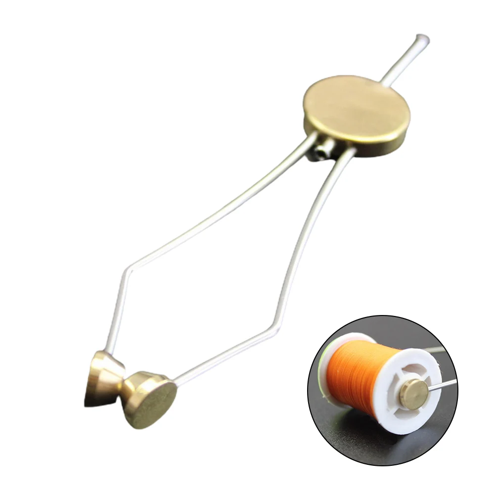 Fishing Tools Disc Bobbin Holder Fly Tying Fly Tying Disc 20g Stainless Steel+Brass Waterproof For Fly Tying Disc
