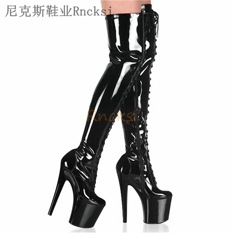 

Rncksi 2020 Fashion Knee High Boot Ethnic Women Fringe Leather Hight Boots Long Booties Boots for pole dancing