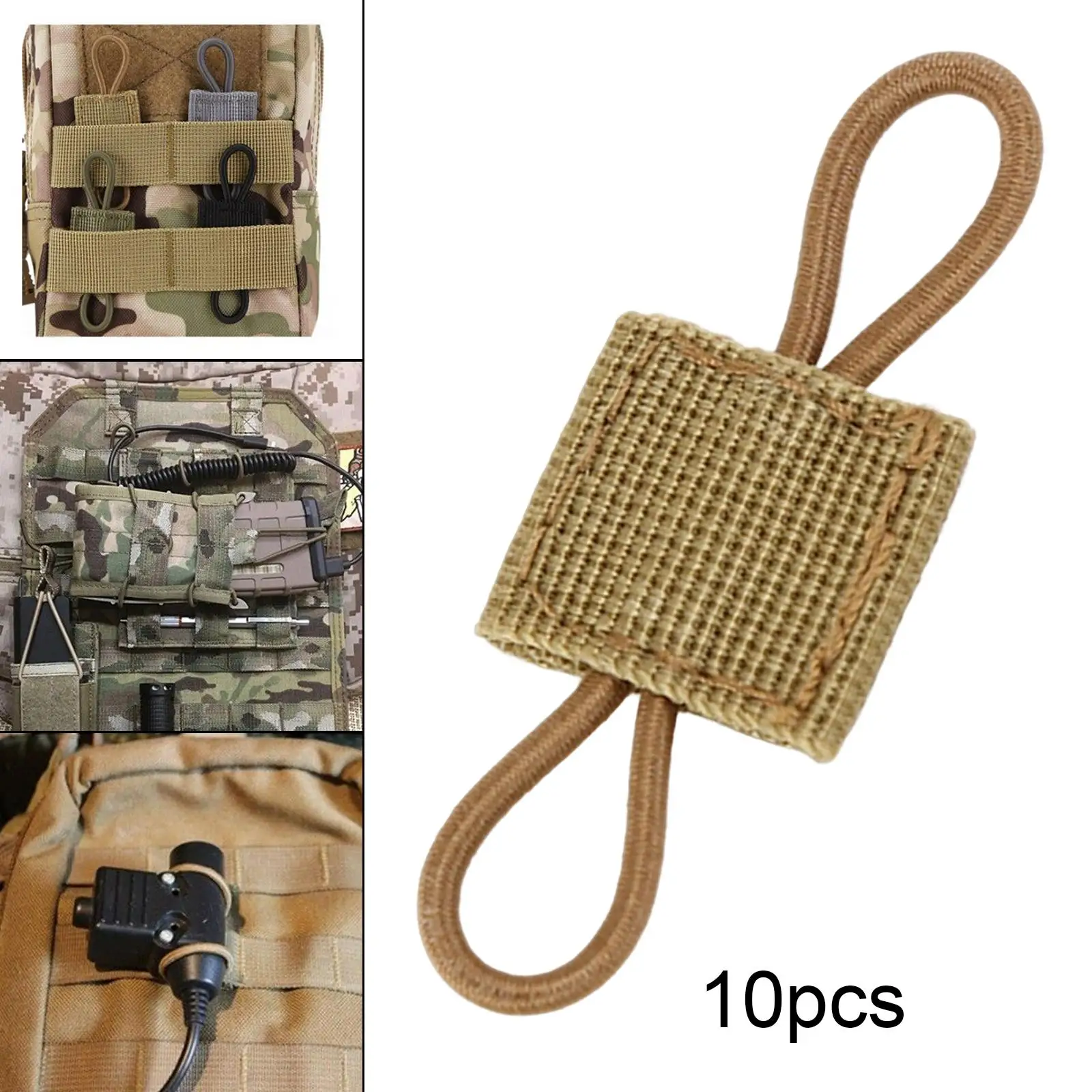 Durable Nylon Binding Retainer Webbing Ribbon Buckle Molle System Gear Holder Clip for Vest and Backpack