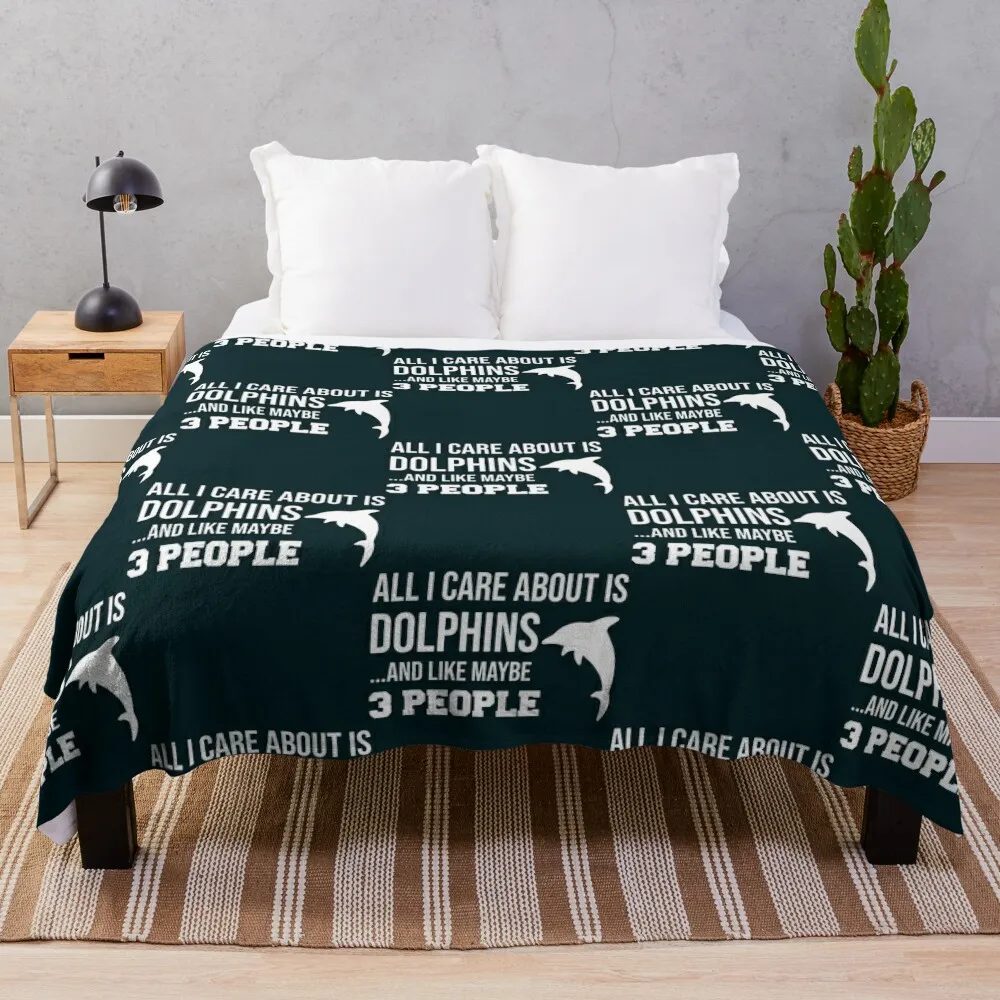 

Cute Dolphin Lover GiftFor Men Women Kids Throw Blanket Summer Beddings Luxury Designer Blankets