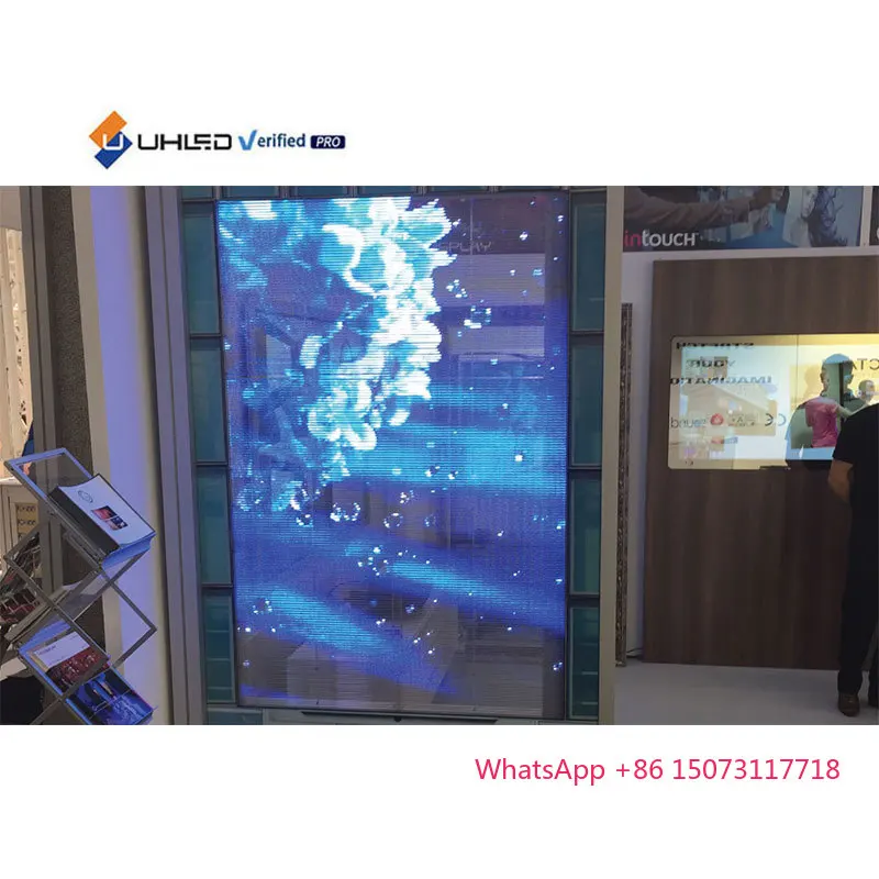 

For UHLED LED Film Screen Transparent Glass LED Display for Advertising Soft and Installed LED Screen Glass