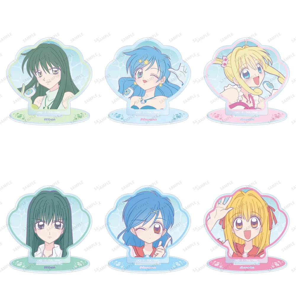 10cm Anime Cute Mermaid Melody Keychain Acrylic Stand Cosplay Characters Ornament Accessories Christmas Collection Gift