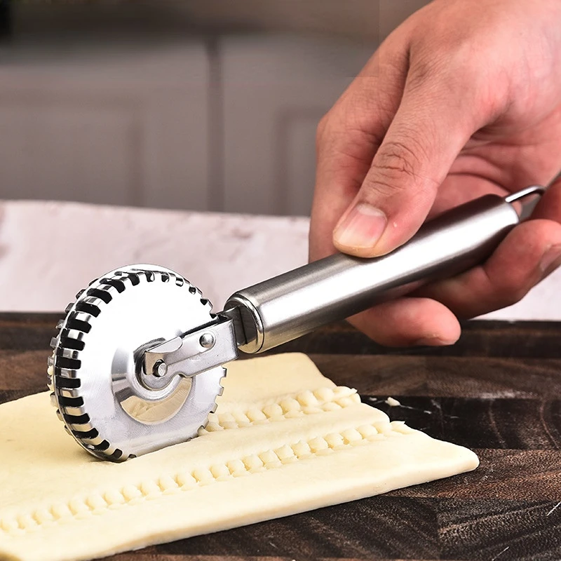 New Arrival Stainless Steel Ravioli Cutter & Sealer Wheel for Crimping Fresh Pasta Dough Dumpling Skin & Pastry Decoration