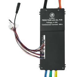 Flipsky FSESC 75350 84V wysoki prąd 350A ESC baza na Vesc z aluminiowa obudowa wodą chłodzącą do walczący Robot E-folia