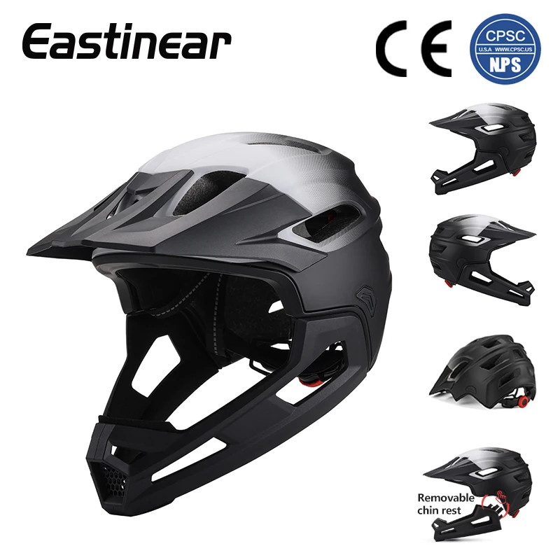 Eastinear 2023 Fahrradhelm für Erwachsene, abnehmbarer Integral-Motorradhelm, leichter Schutzkopf, Sicherheit, einteiliges Formteil 5