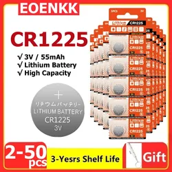 2-50PCS CR1225 Coin Batteries ECR1225 bateria 1225 Button Battery For Electronic Instrument Remote Control Electronic Scale 3V