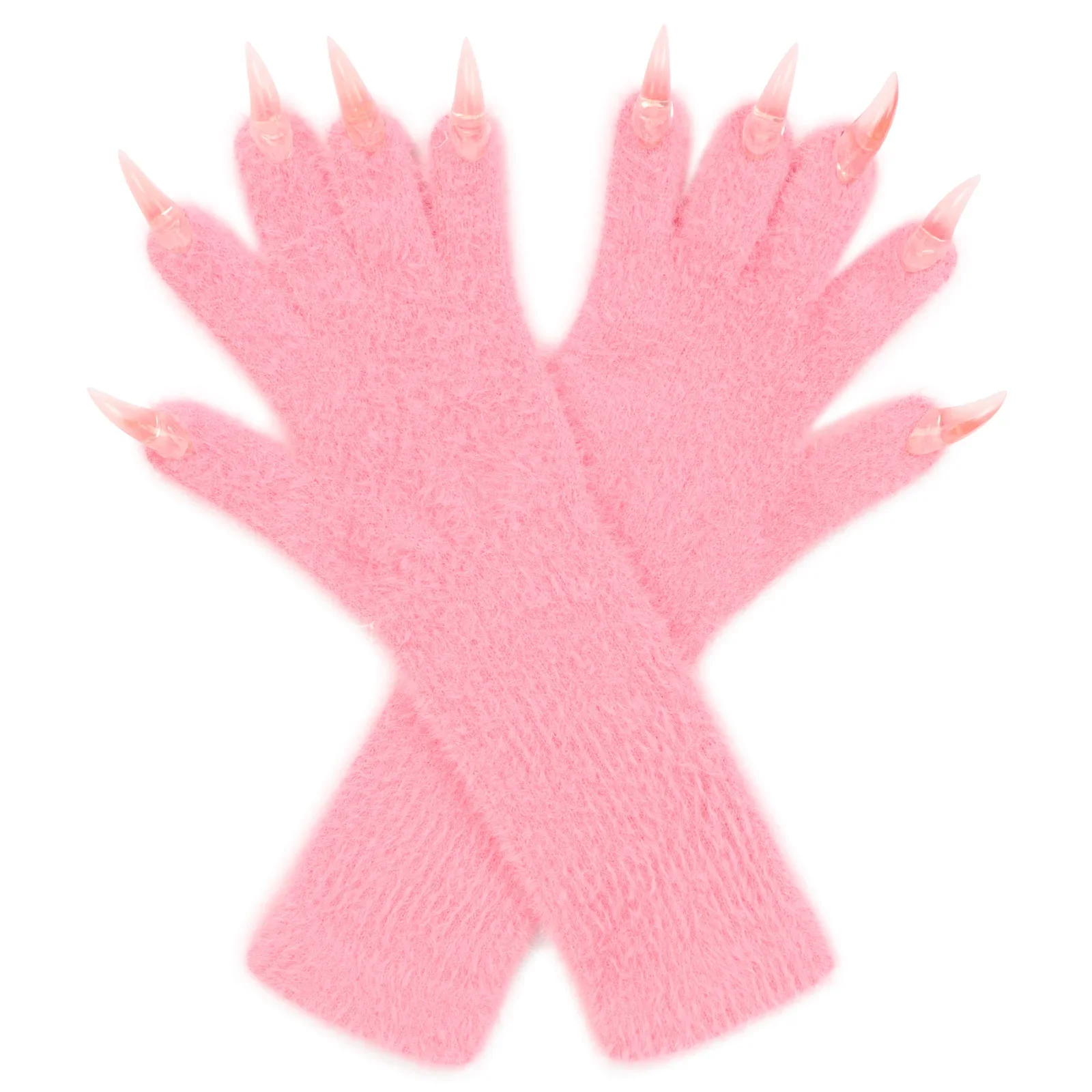 Full Finger Paws Gloves Long Warm Mittens for Cosplay Themed Events Parties Costume Accessories