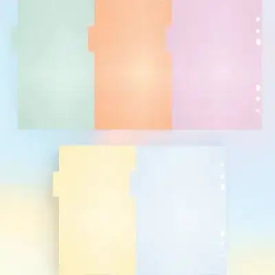 

10 шт. цветные разделители для папок, многоразовые офисные принадлежности для подарков и школы