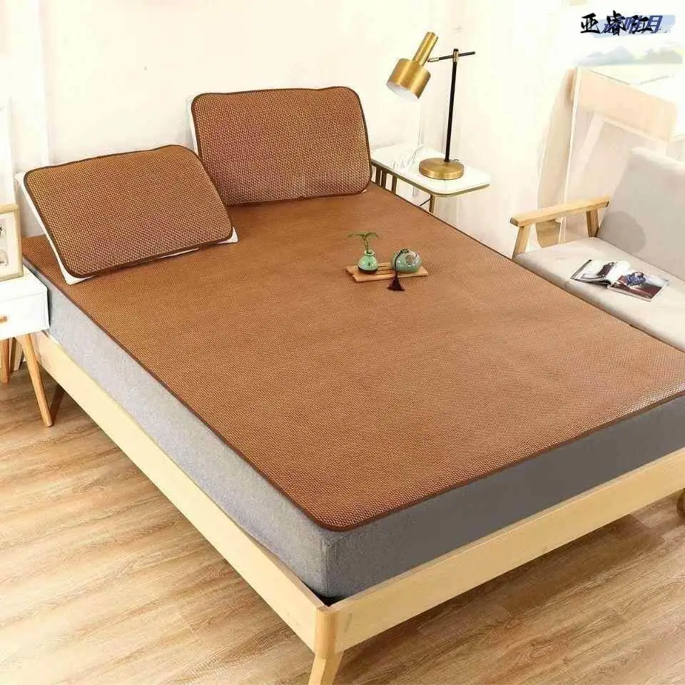 Double-Sided Ice Vine Cooling Mat Three-Piece Set 15m 18m 12m Single Double Bed Size Foldable Comfortable Breathable Mat