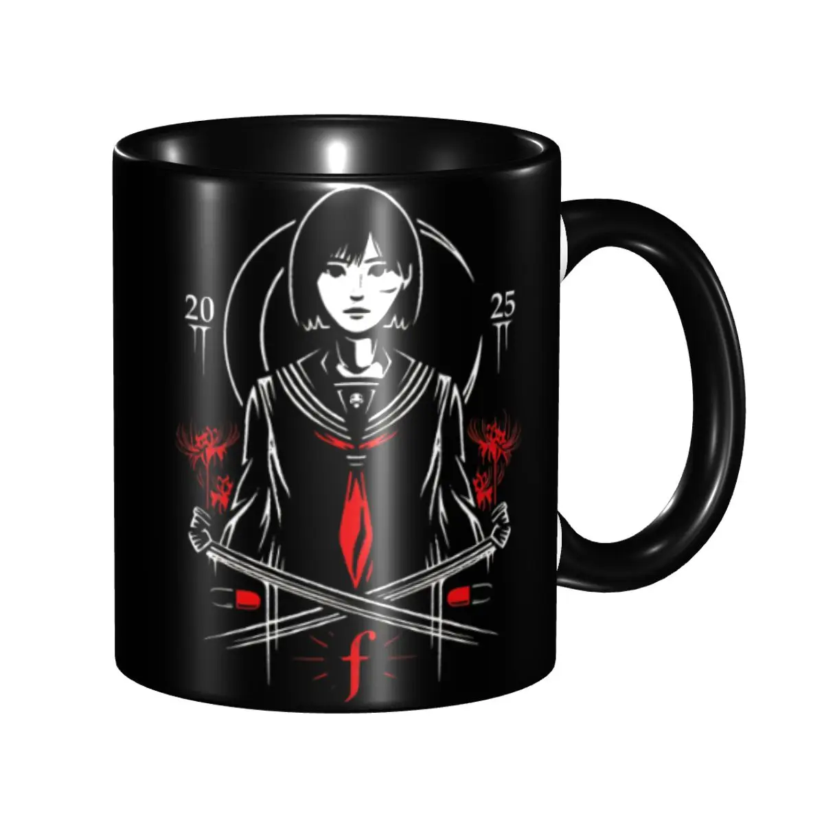 

New Silent Hill F Video Game Horror Halloween Silent Hill F Video Game Horror Halloween Merch Mugs Kawaii Tea Cup
