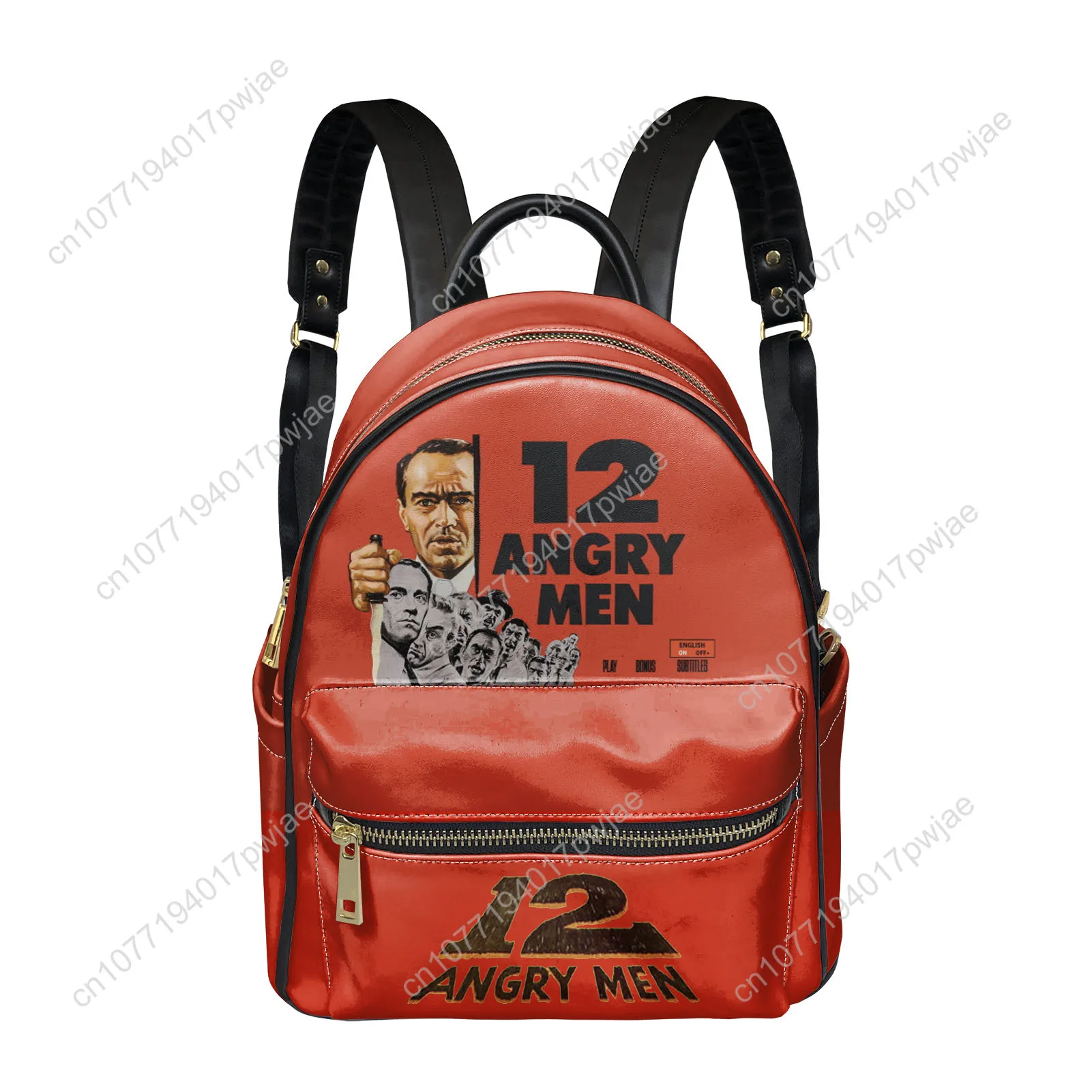 12 Angry Men movie retro poster old movie Backpack Womens Mens Double Shoulder Bag Business Travel Bookbag Rucksack Gift Daypack