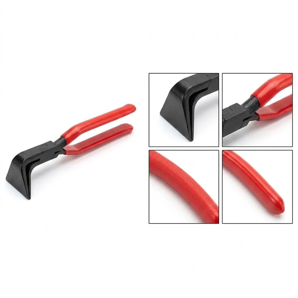 Industrial Grade Edge Bending Tool with Plastic Coating - 26.5cm High Carbon Steel Angle Pliers for Sheet Metal