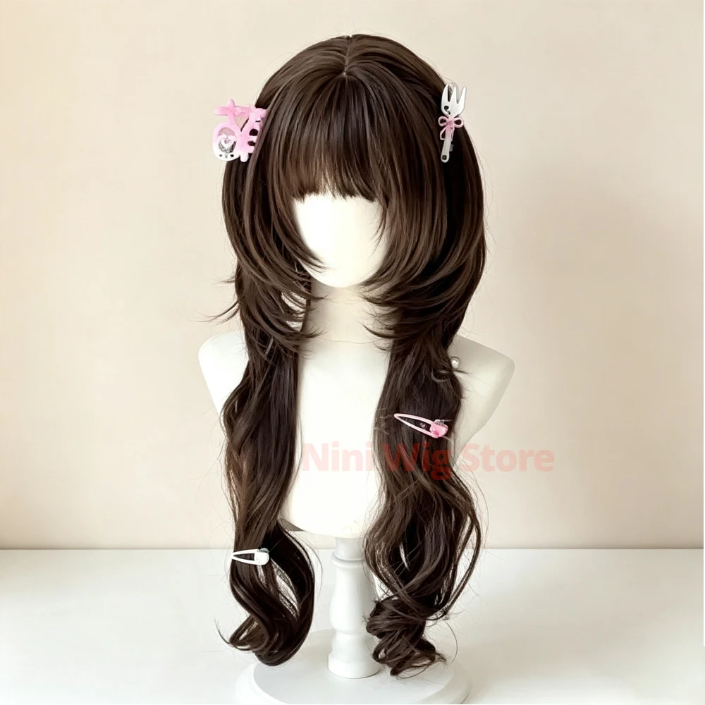 Cosplay Lolita Wig Sweet gril Princess Cut for Women Cosplay Party Halloween Christmas Daily Use Heat Resistant Synthetic Wig