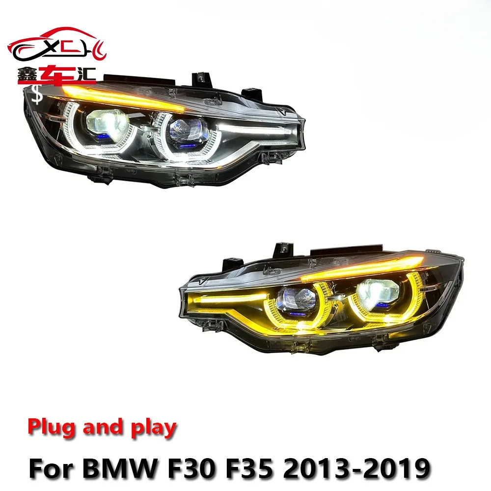 

Car LED Headlight Assemblies For BMW F30 F35 2013-2019 Dual-Color Fog DRL Brake Turn Signal Lamp Plug and Play