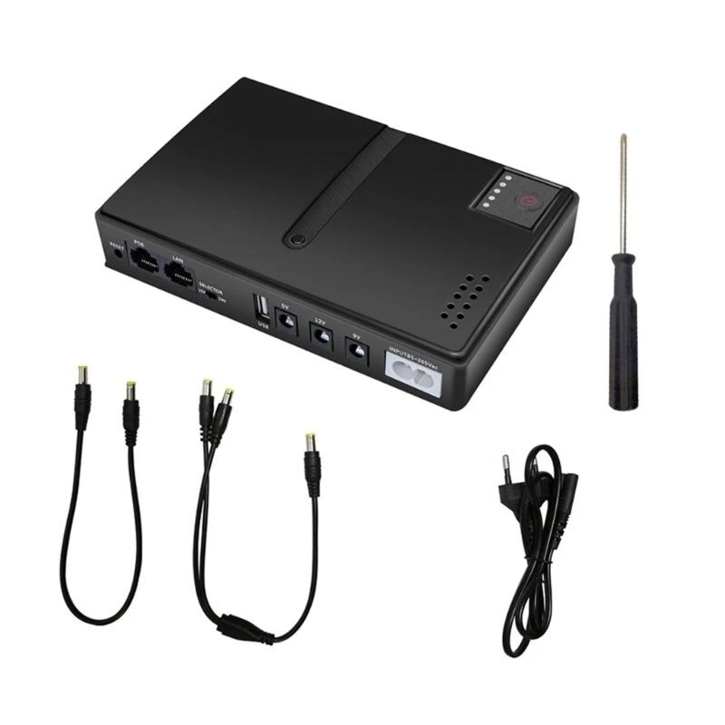  UPS 5V 9V 12V Uninterruptible Power Supply Multipurpose UPS Battery Backup