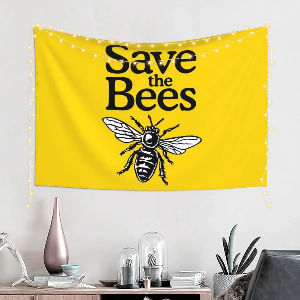 Save The Bees Beekeeper Quote Design Tapestry Wallpaper Bedroom Decoration For Rooms Wall Deco Bedroom Decorations Tapestry