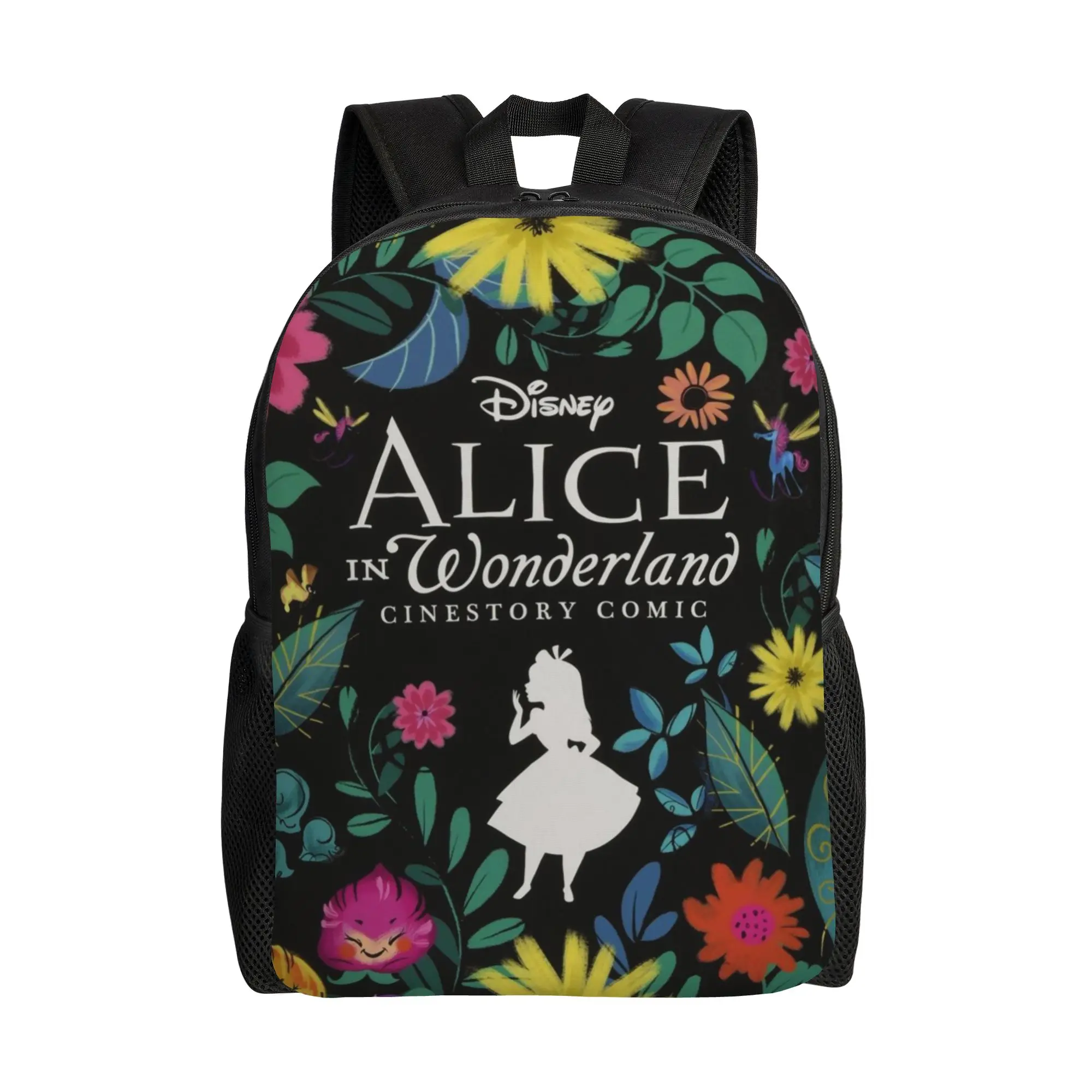 

1PC Backpack Disney fairy tale Daypack Alice in Wonderland New School Large Capacity Rucksack