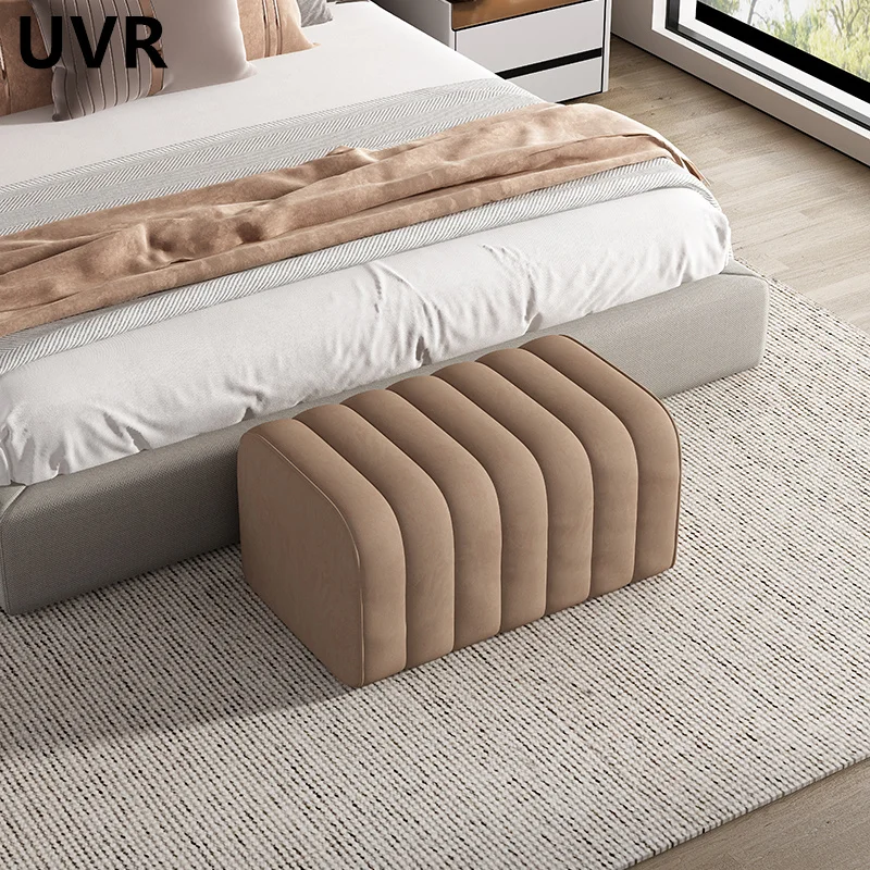 

UVR Stylish Simple Creative Design Entry Changing Shoe Bench Light Luxury Bedroom High Quality End of Bed Stool Household Use