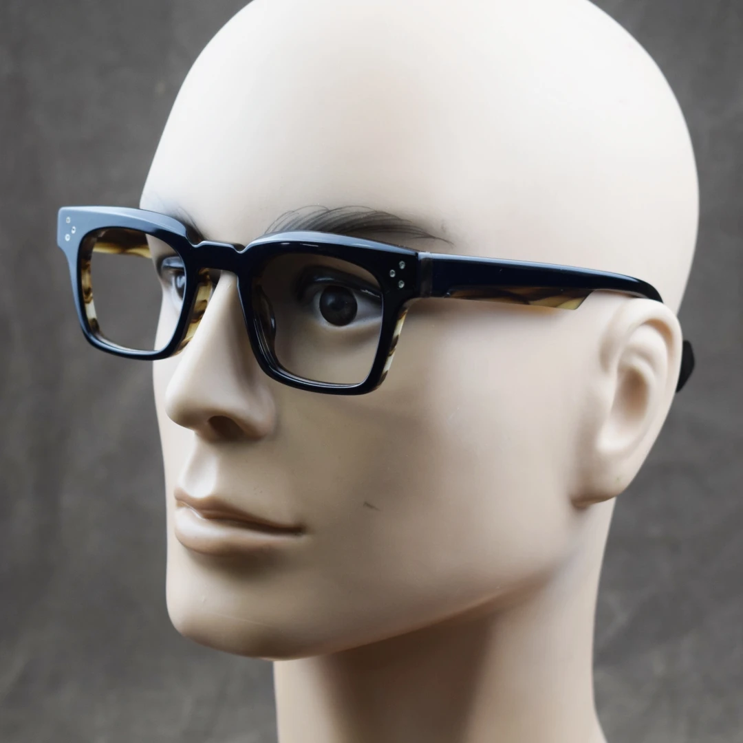 BETSION Retro acetate glasses frame for men designer brand optical prescription computer reading glasses for women