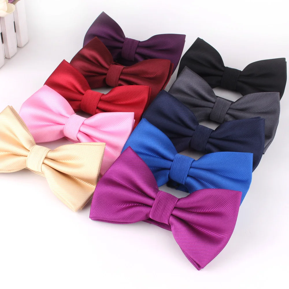 

Solid Bowtie Fashion Bow tie For Men Women Bow knot Adult Black Red Bow Ties Cravats Plain Color Groomsmen Bowties Good Gifts