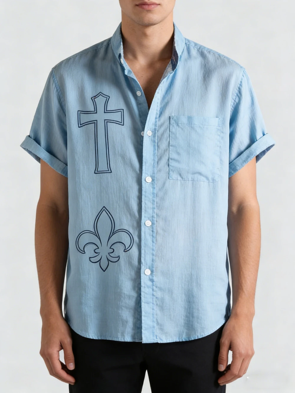 

Мужская простая ретро-рубашка с коротким рукавом 2025 года с 3D-принтом «Пасхальный крест» в гавайском стиле для вечеринок и мероприятий на открытом воздухе, дизайнерская рубашка для вас