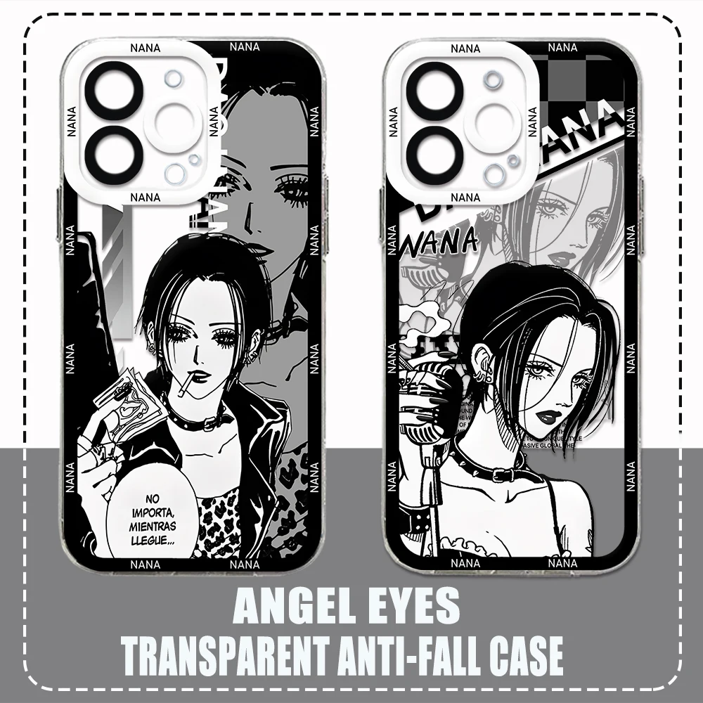 Fashion Oosaki N-Nana Phone Case for Samsung S24 S23 S22 S21 S20 S10 FE Note20 Note10 Plus Ultra Lite 5G Clear Soft TPU Cover