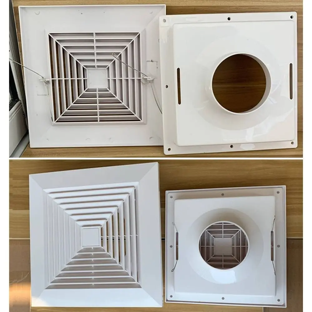 grelha-de-ventilacao-plastica-Util-branca-para-teto-tampa-de-ventilador-quadrada-para-saida-de-ar